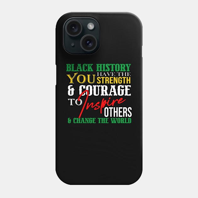 BLACK HISTORY MONTH Phone Case by AnggiePratama