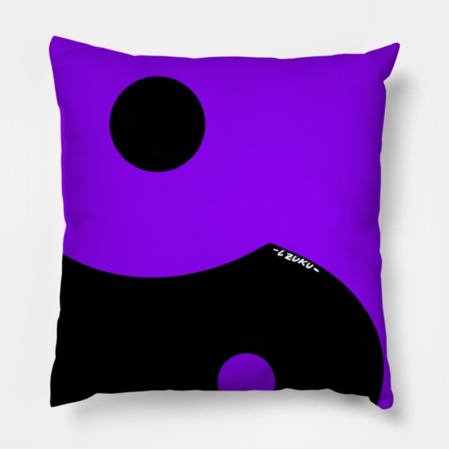 Yin Yang #13 Pillow by Wolfgon Designs