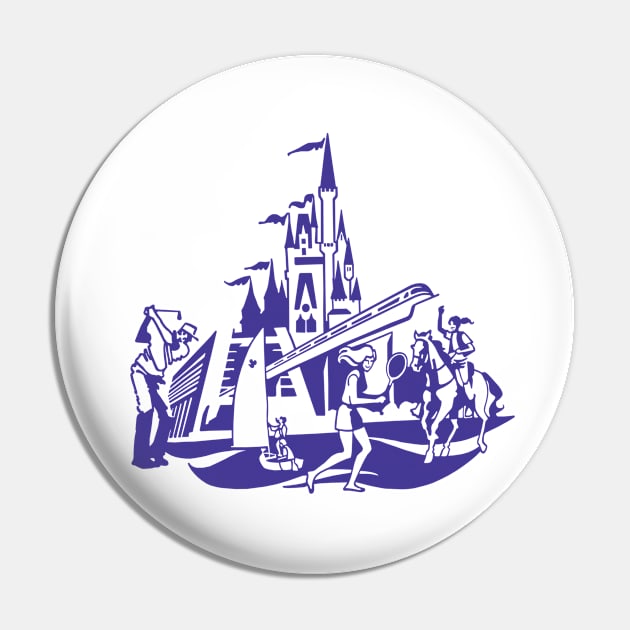 Wonderful World of Vacations Blue Pin by MikeSolava