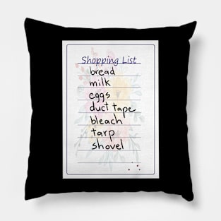 Killer Shopping List Pillow