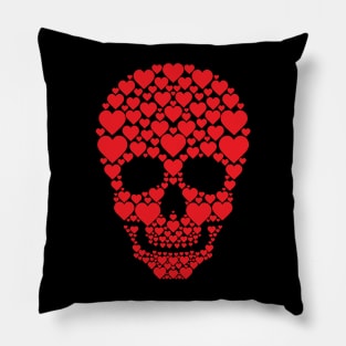 Hearty Skull (Red) Pillow