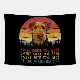 Vintage Every Snack You Make Every Meal You Bake Welsh Terrier Tapestry