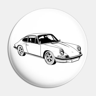 German Classic Cars Pin