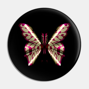 Fantasy Butterfly  with Golden Glow Wings Pin