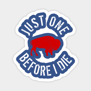 Buffalo Football Just One Before I Die Magnet