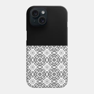 Abstract monochrome pattern Phone Case