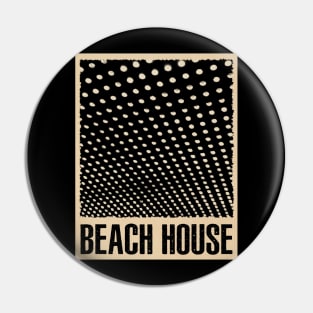 Graphic Art Beach Music Pin