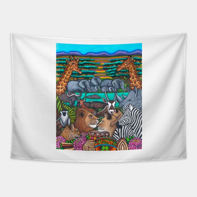 Colours of Africa Tapestry by LisaLorenz