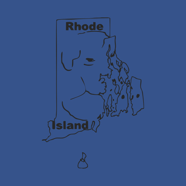 Disover A funny map of Rhode Island - 2 - Rhode Island - T-Shirt