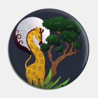 Moonlit Giraffe Pin