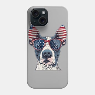 American 4th July Dog #7 Phone Case
