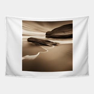 Victorian Coastal landscape Beach Waves Photo Tapestry