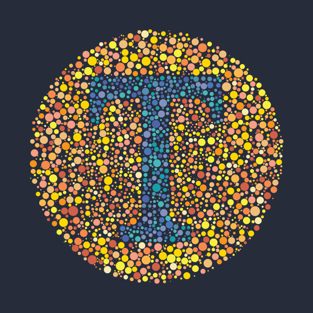 Letter T Ishihara Test by CorneaDesigns