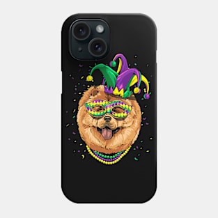 Chow Chow Dog Mardi Gras Phone Case