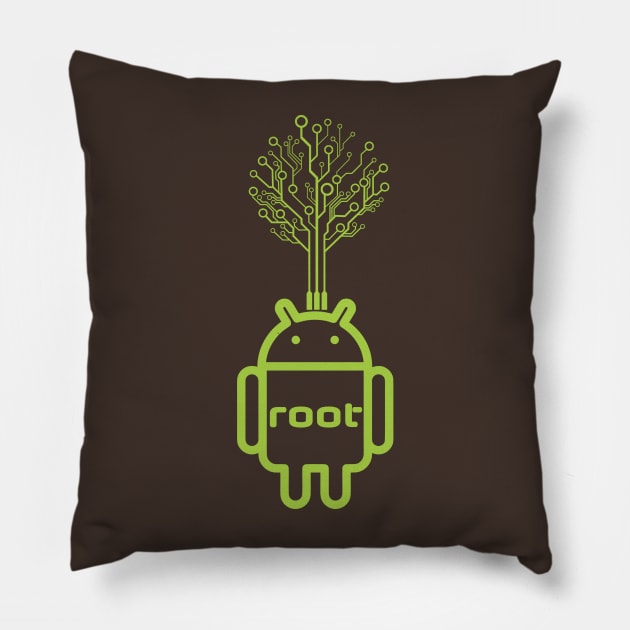 Android Root Pillow by BeerYeast