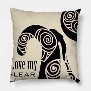 Cochlear Implant - I Love my Cochlear Implant Design Pillow