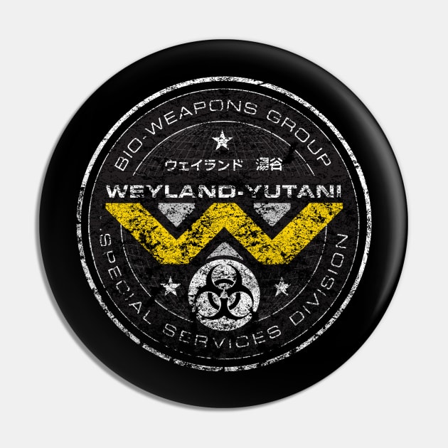 Weyland Yutani Bio-weapons Division Pin by MindsparkCreative