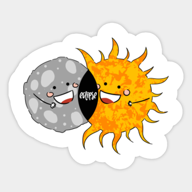 Total Solar Eclipse T-shirt. Funny Sun and Moon - Eclipse - Sticker | TeePublic Total Solar Eclipse T-shirt. Funny Sun and Moon - Eclipse - Sticker | TeePublic