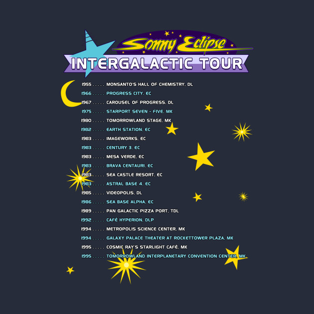 Sonny Eclipse: Intergalactic Tour by AttractionsApparel