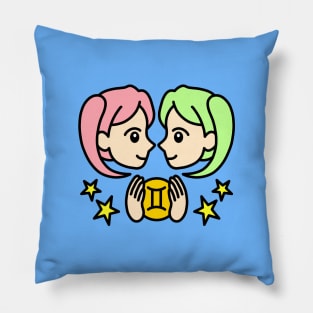 Gemini Zodiac Sign Pillow