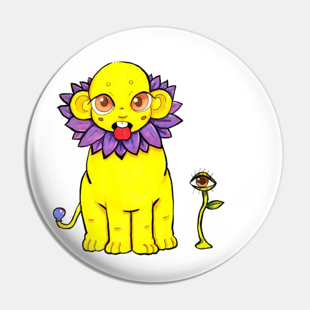 Creature & Eye plant Pin by Blue Afro