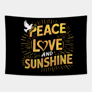 Peace Love And Sunshine Tapestry