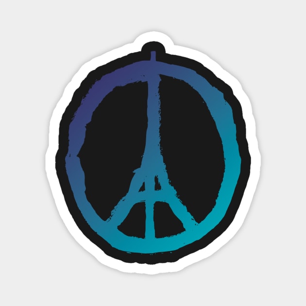 Peace for Paris Magnet by LaPetiteBelette