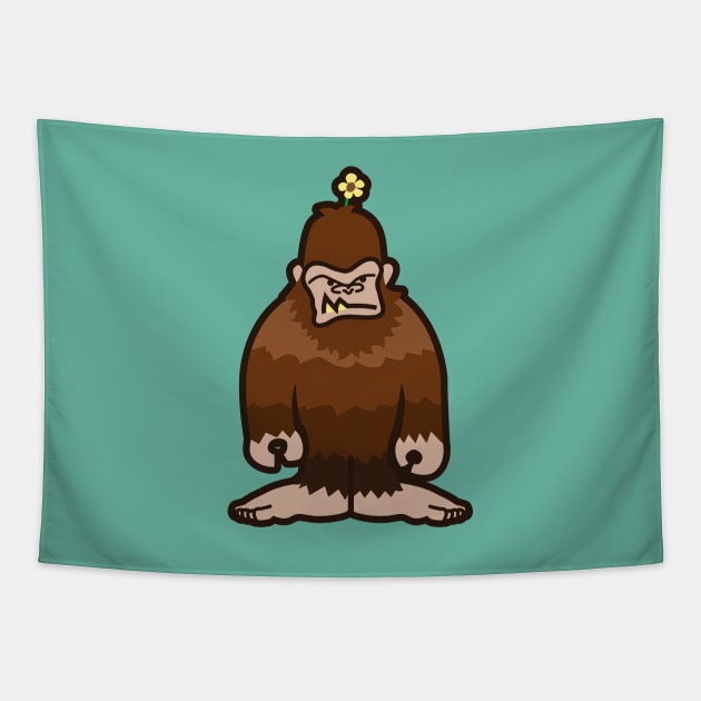 Annoyed Sasquatch Tapestry by DangerHuskie