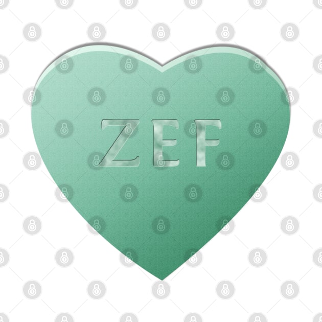 Zef Candy Heart - Mint by LozMac