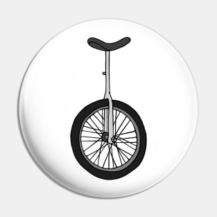 Unicycle illustration Pin