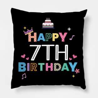 Happy Birthday 7. Geburtstag Pillow