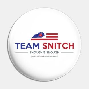 Moscow Mitch Snitch Political Parody Logo Pin