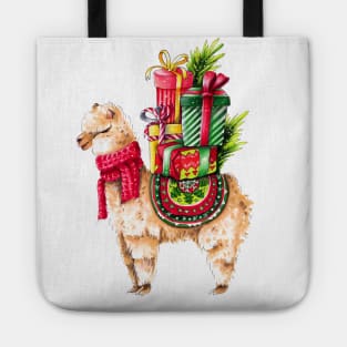 Christmas Llama Tote