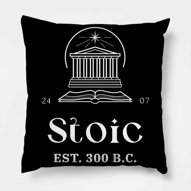 Stoic Classic Pillow by StoicChimp