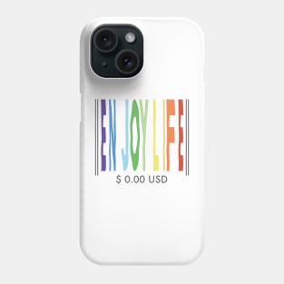 Enjoy life barcode Phone Case