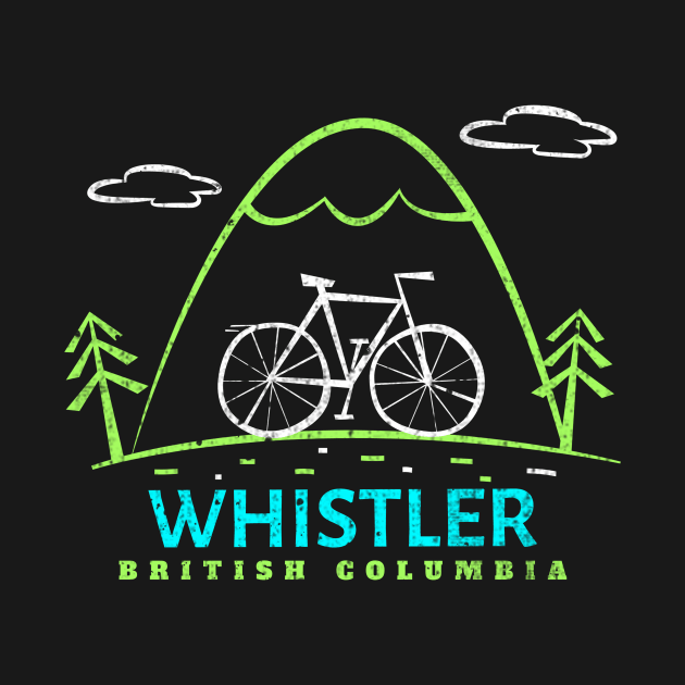 Whistler, British Columbia Bike by Mountain Morning Graphics