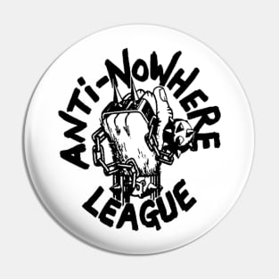 Anti Nowhere League Logo Pin