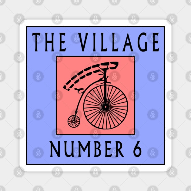 The Village - The Prisoner - Number 6 Magnet by Lyvershop