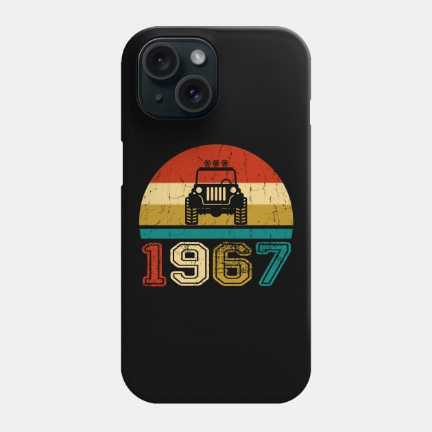 Vintage Jeep 1967 Birthday Jeep Gift Phone Case by Superdadlove