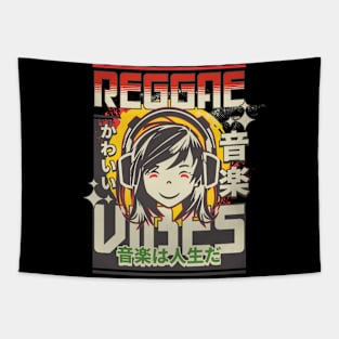 Reggae Vibes Anime Tapestry