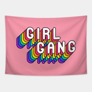 Girl Gang Quote - Funny Girly Quotes Tapestry