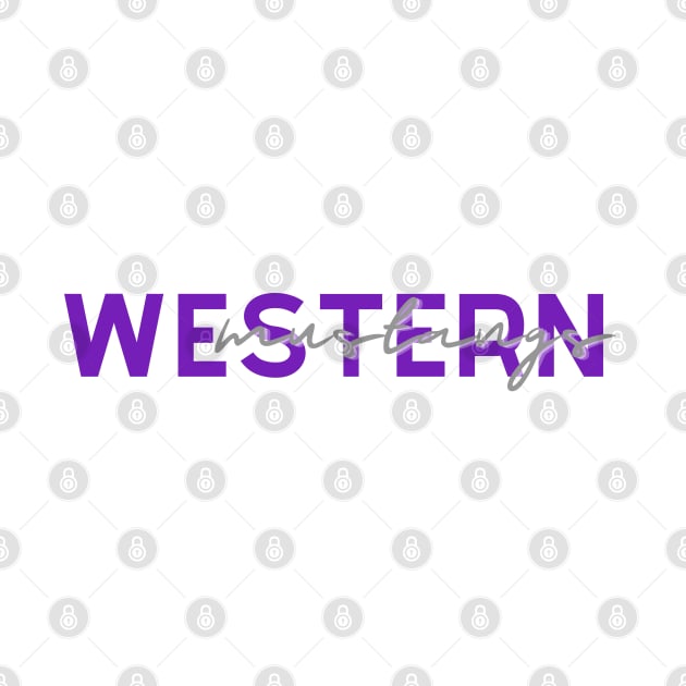 Western Mustangs by stickersbyjori