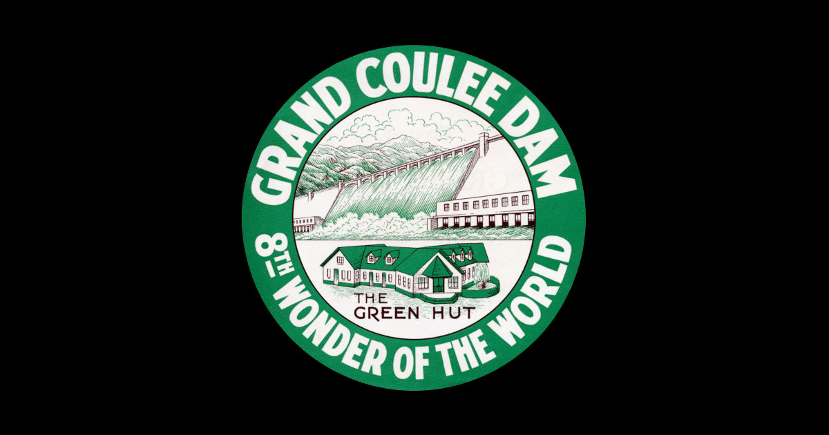 1946 Grand Coulee Dam Grand Coulee Dam Sticker TeePublic