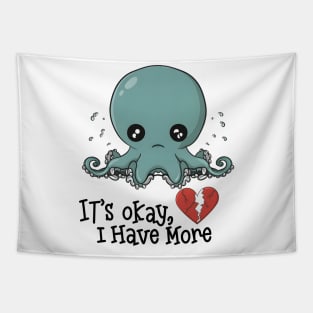 Broken heart octopus - They have 3 hearts Tapestry