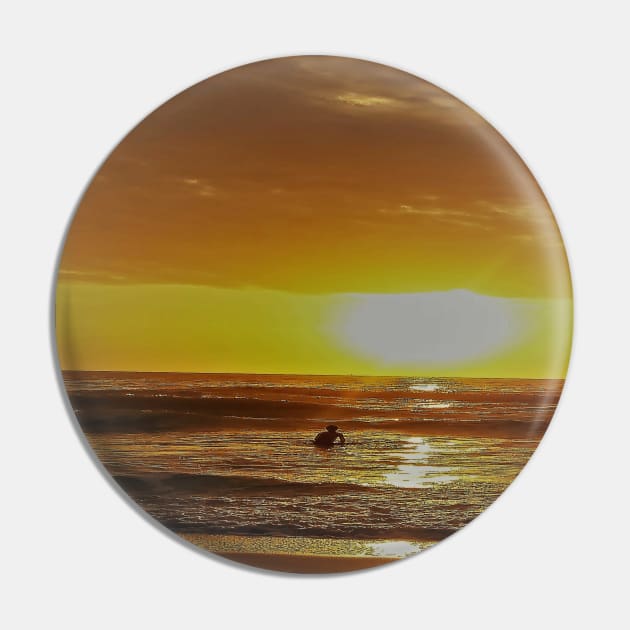 Surfer Watching Sunrise On Cocoa Beach, FL Pin by AJDesignsstuff