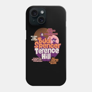 Nostalgic Tribute to Bud Spencer and Terence Hill - Iconic Duo Illustration Phone Case