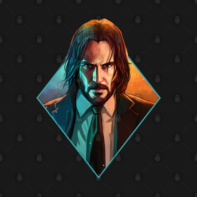 Keanu Reeves in the John Wick! by sagitarius