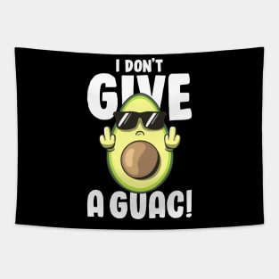 I Don't Give a Guac Love Avocado Guacamole Funny Vegan Tapestry