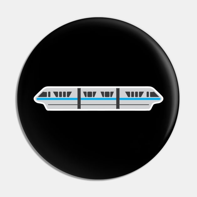 Monorail - Light Blue Pin by chwbcc