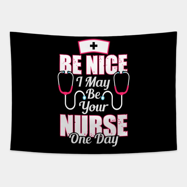 Cute nurse gift Tapestry by Anonic